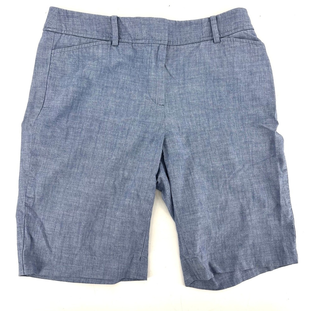 Talbots Blue‎ 100% Cotton Perfect Short (4) Shorts - Picture 2 of 6